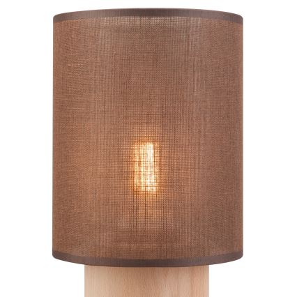 Настільна лампа ARI TABLE 1xE27/60W/230V коричневий/бук