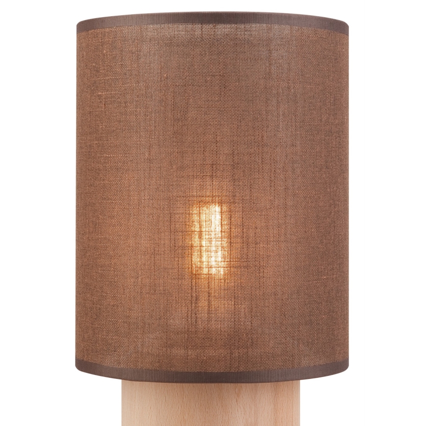 Настільна лампа ARI TABLE 1xE27/60W/230V коричневий/бук