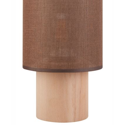 Настільна лампа ARI TABLE 1xE27/60W/230V коричневий/бук
