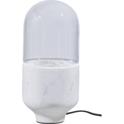 Настільна лампа ASEL 1xE27/25W/230V мармур білий