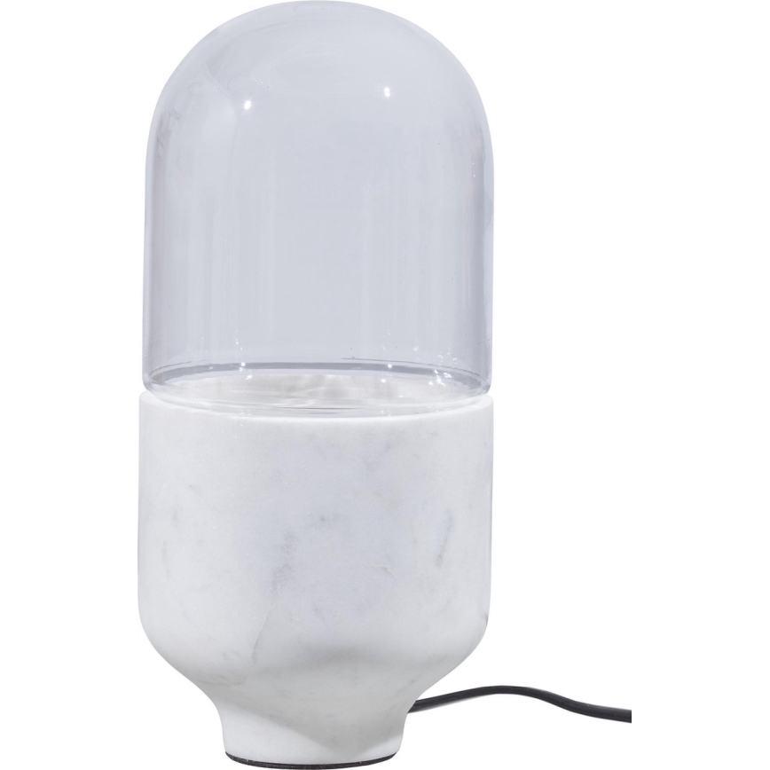 Настільна лампа ASEL 1xE27/25W/230V мармур білий