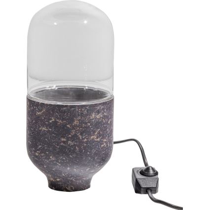 Настільна лампа ASEL 1xE27/25W/230V мармур сірий/коричневий