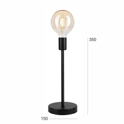 Настільна лампа ASTRID 1xE27/60W/230V матовий чорний