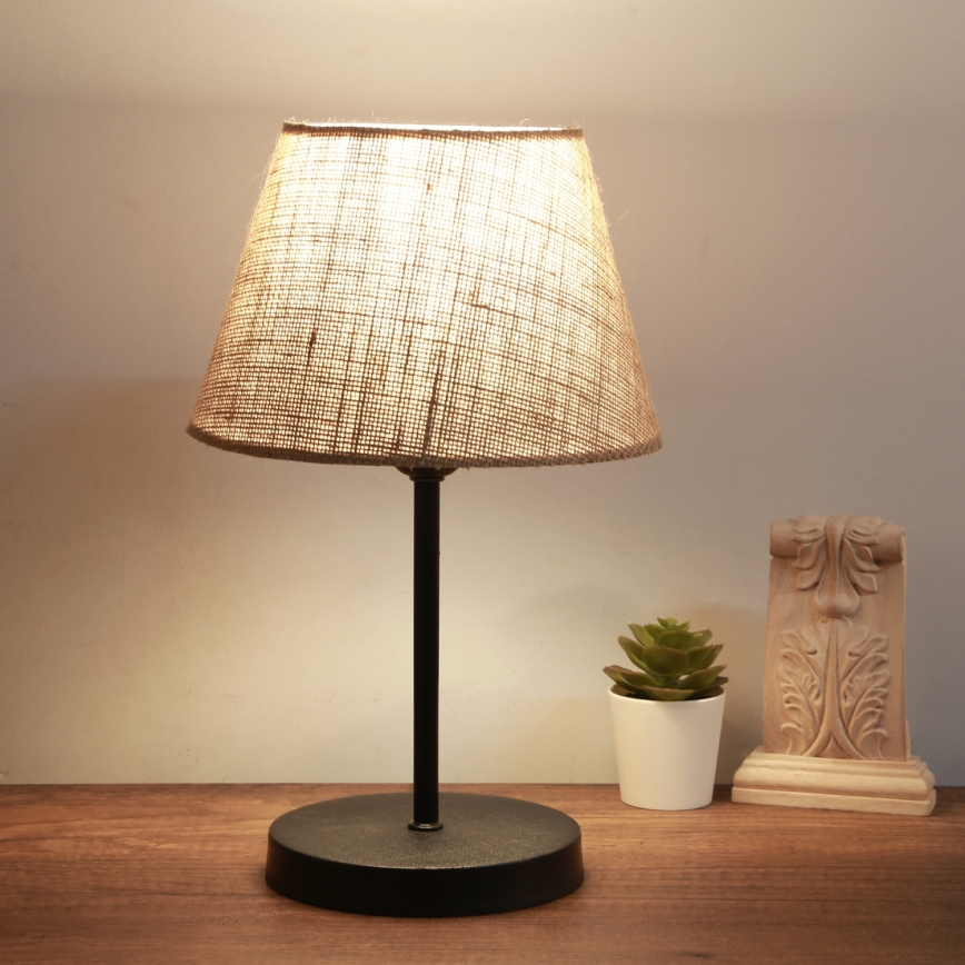 Настільна лампа AYD 1xE27/40W/230V коричнева/чорна