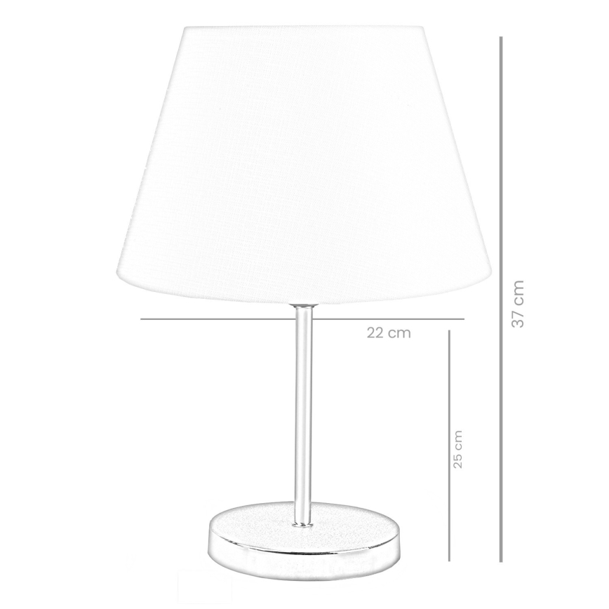 Настільна лампа AYD 1xE27/60W/230V білий/золотий