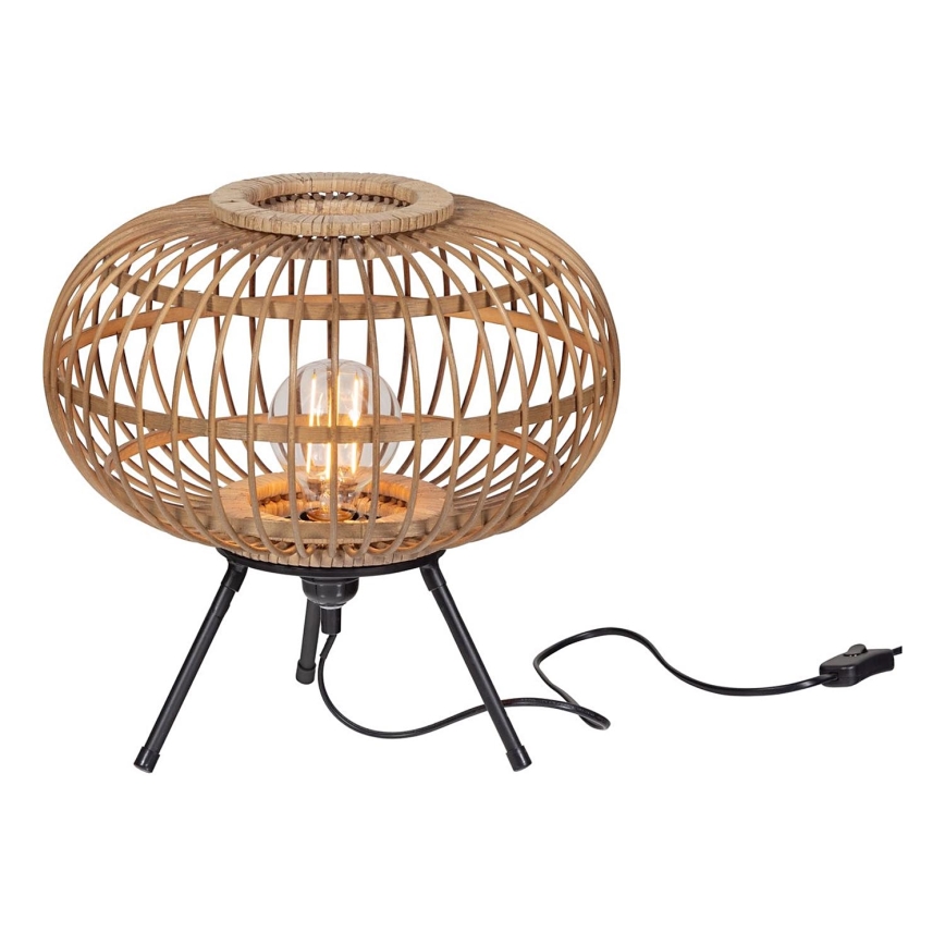 Настільна лампа BASICLABEL 1xE27/40W/230V бамбук