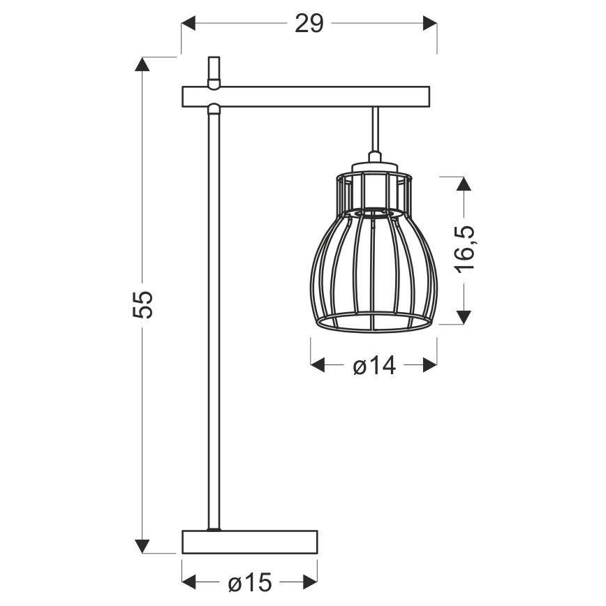 Настільна лампа BERNITA 1xE27/60W/230V
