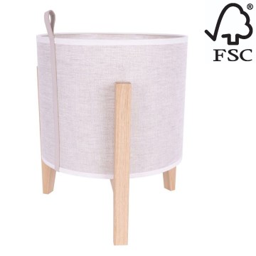 Настільна лампа CASIOPEA 1xE27/40W/230V 30 см дуб – FSC сертифіковано