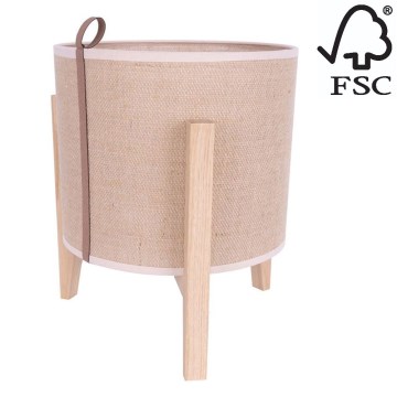 Настільна лампа CASIOPEA 1xE27/40W/230V 30 см дуб – FSC сертифіковано