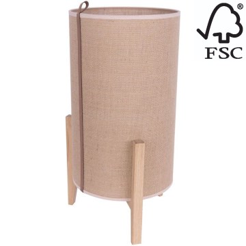 Настільна лампа CASIOPEA 1xE27/40W/230V 50 см дуб – FSC сертифіковано
