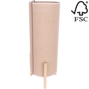 Настільна лампа CASIOPEA 1xE27/40W/230V 70 см дуб – FSC сертифіковано
