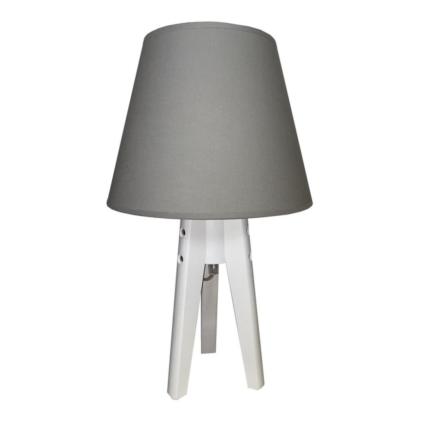 Настільна лампа CONE 1xE27/60W/230V білий/сірий