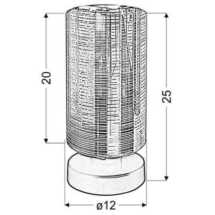 Настільна лампа COX 1xE27/60W/230V