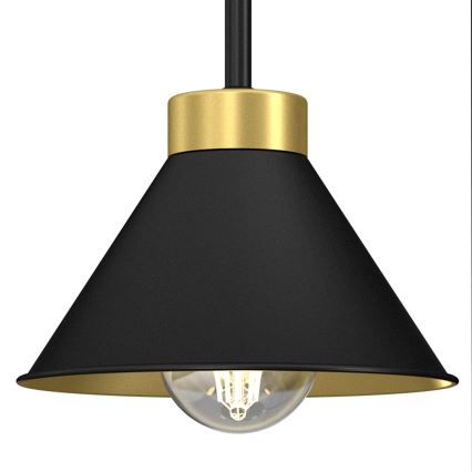 Настільна лампа DEMET 1xE27/15W/230V чорний/золотий