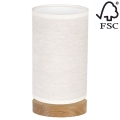 Настільна лампа FIRE 1xE27/25W/230V дуб/бежевий дуб – сертифіковано FSC