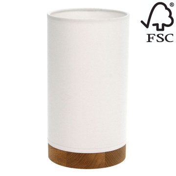 Настільна лампа FIRE 1xE27/25W/230V дуб/білий дуб – сертифіковано FSC