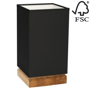 Настільна лампа FIRE 1xE27/25W/230V дуб/чорний дуб – сертифіковано FSC