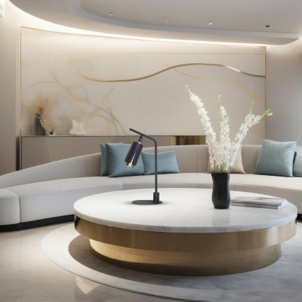 Настільна лампа FLOWER 1xGU10/8W/230V чорний