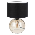 Настільна лампа JETTE 1xE27/15W/230V чорний/бежевий