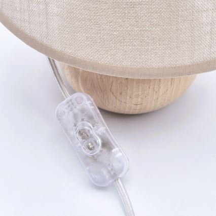 Настільна лампа JUTA 1xE27/60W/230V бук