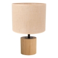 Настільна лампа KRETA 1xE27/25W/230V дуб/оранжевий дуб