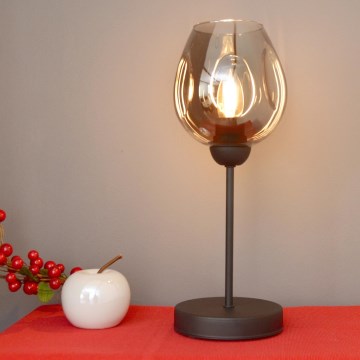 Настільна лампа LILI 1xE27/15W/230V чорний/сірий