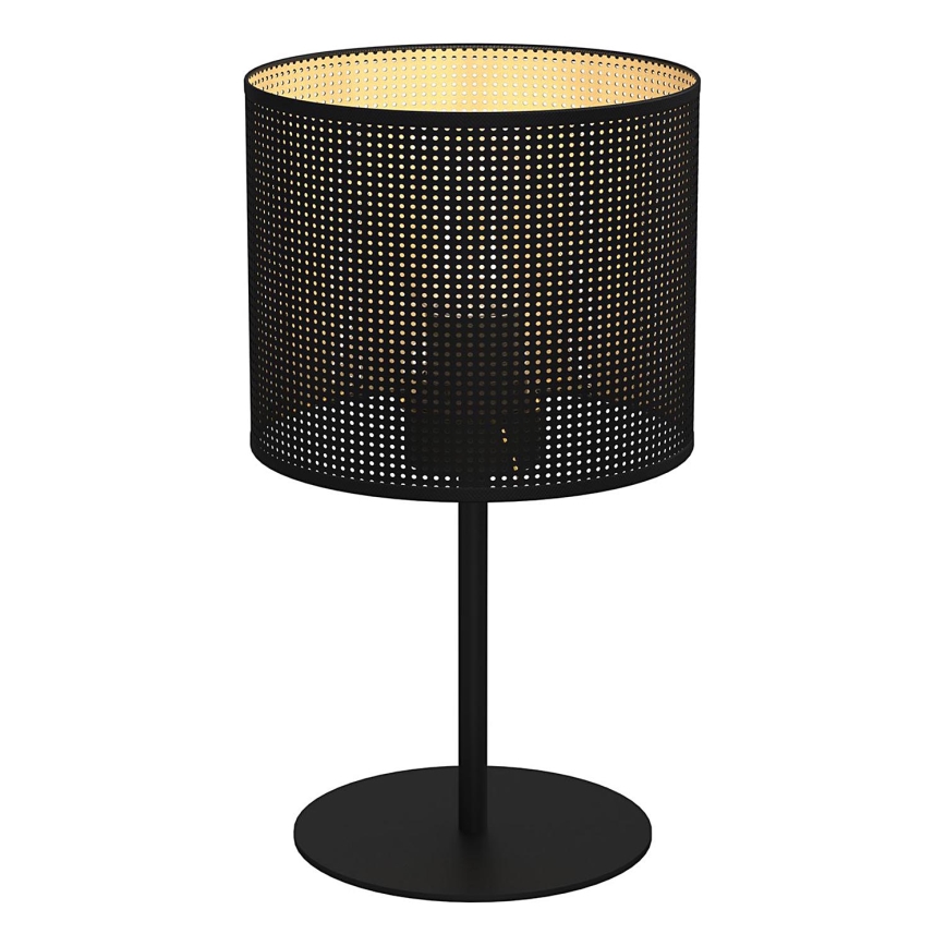 Настільна лампа LOFT SHADE 1xE27/60W/230V діаметр 18 см чорний/золотий