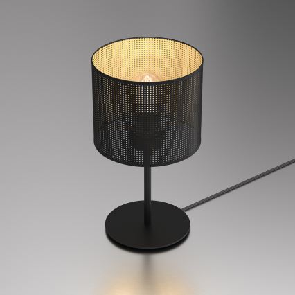 Настільна лампа LOFT SHADE 1xE27/60W/230V діаметр 18 см чорний/золотий