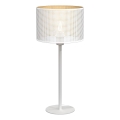 Настільна лампа LOFT SHADE 1xE27/60W/230V діаметр 25 см білий/золотий