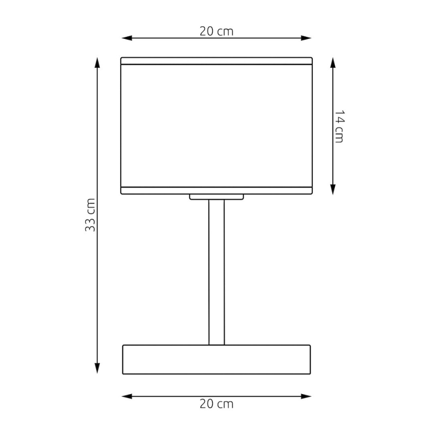 Настільна лампа LUX 1xE27/15W/230V чорна/золота