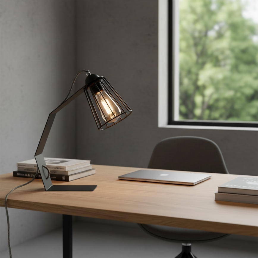 Настільна лампа NANDO 1xE27/15W/230V чорна