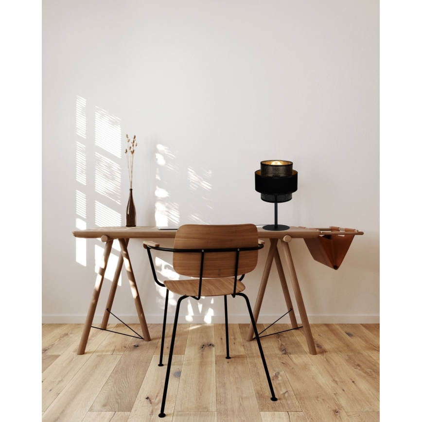 Настільна лампа NESS 1xE27/60W/230V чорний