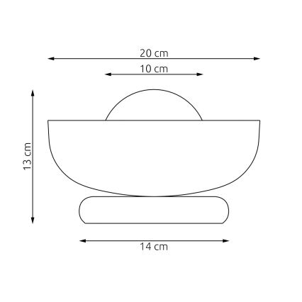 Настільна лампа OZZY 1xG9/8W/230V біла