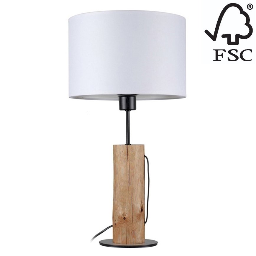 Настільна лампа PINO 1xE27/40W/230V сосна – сертифіковано FSC