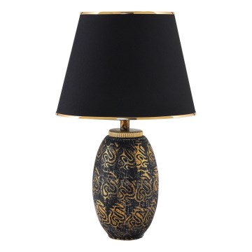 Настільна лампа RAMZES 1xE27/40W/230V чорна/золота