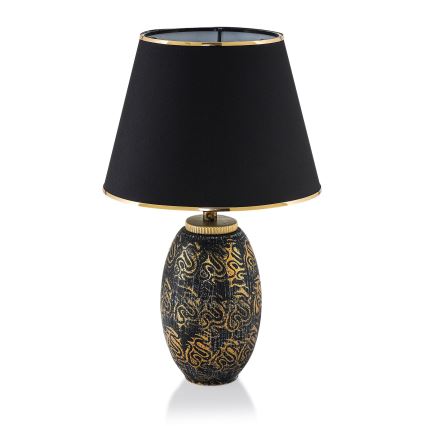 Настільна лампа RAMZES 1xE27/40W/230V чорна/золота