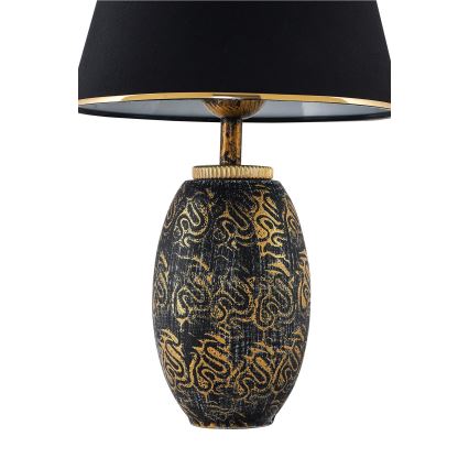 Настільна лампа RAMZES 1xE27/40W/230V чорна/золота