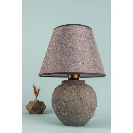 Настільна лампа RAMZES 1xE27/40W/230V коричнева