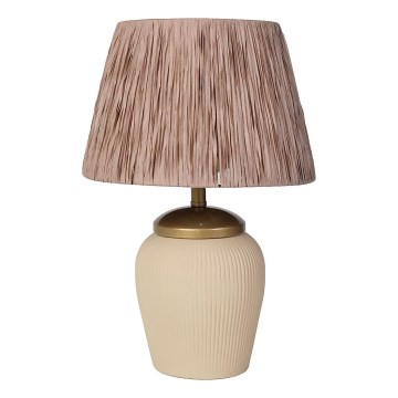 Настільна лампа RAMZES 1xE27/40W/230V кремова/коричнева