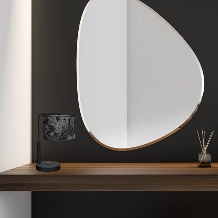 Настільна лампа SATINO 1xE27/60W/230V чорний/сірий