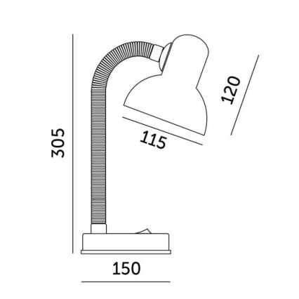 Настільна лампа SMIESZEK 1xE27/40W/230V рожевий