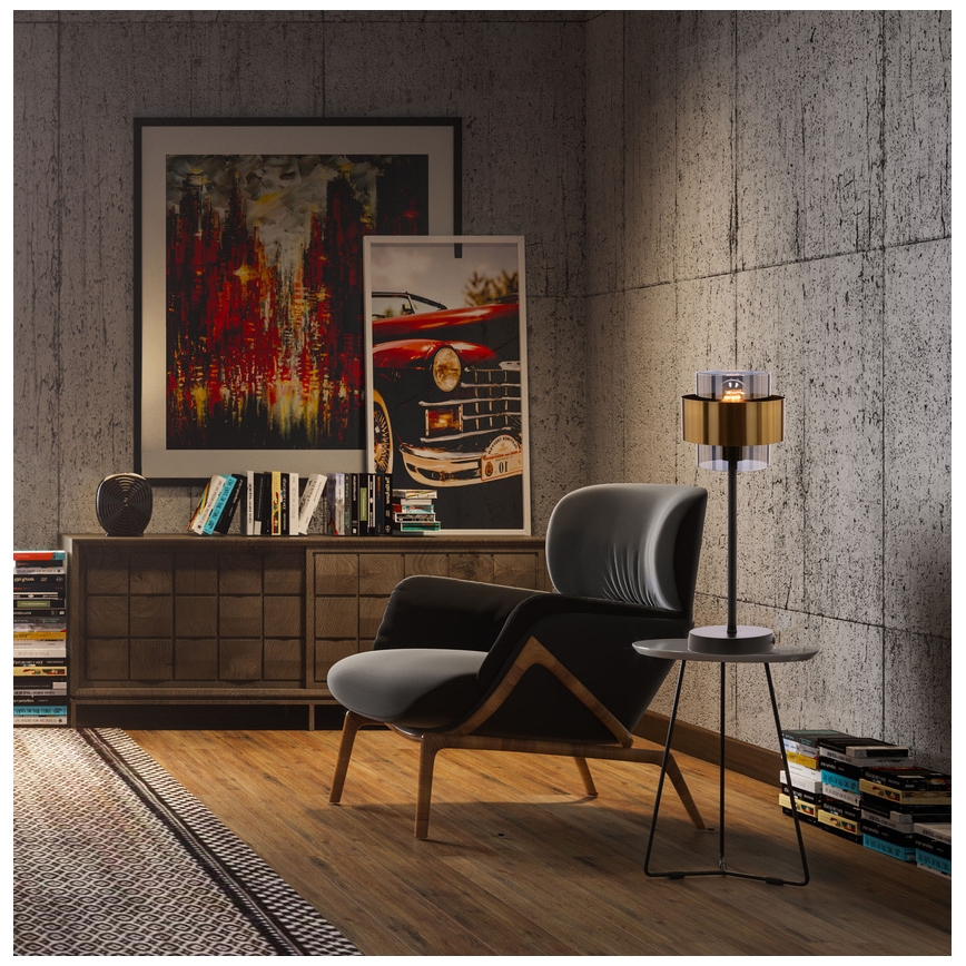 Настільна лампа SPIEGA 1xE27/60W/230V золотий/чорний