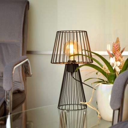 Настільна лампа TORRI 1xE27/15W/230V чорний