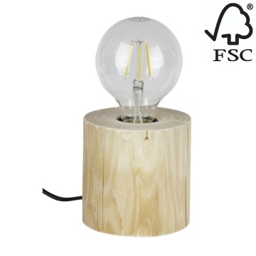 Настільна лампа TRABO 1xE27/25W/230V сосна – сертифіковано FSC