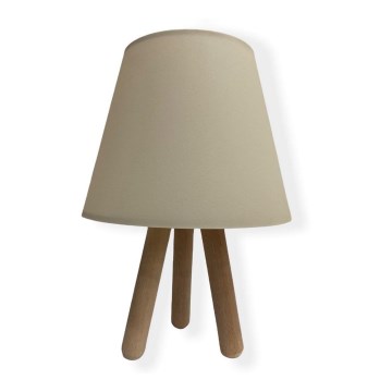 Настільна лампа WOOD 1xE27/60W/230V бежевий