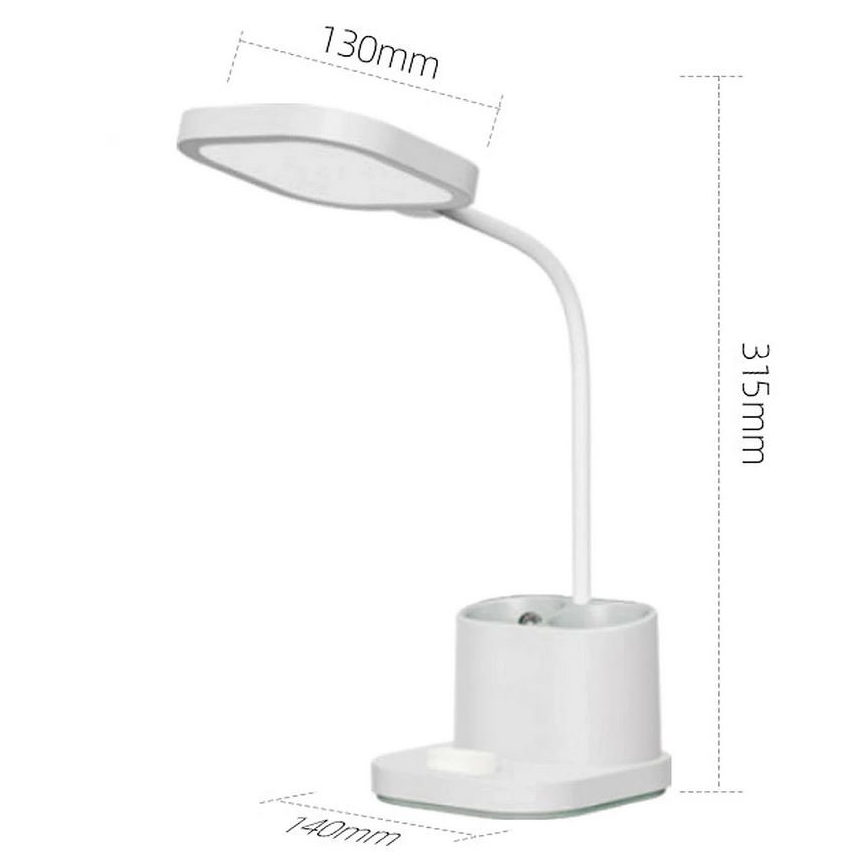 Настільна LED лампа акумуляторна з тримачем та павербанком LED/5W/5V 2400mAh