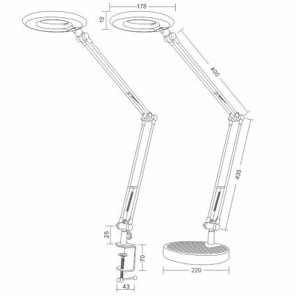 Настільна LED лампа BIANCA LED/8W/230V