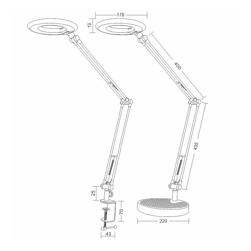 Настільна LED лампа BIANCA LED/8W/230V
