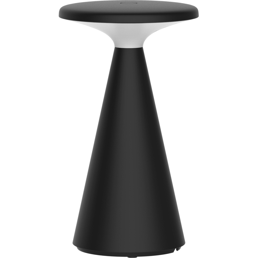 Світлодіодна димована сенсорна зовнішня настільна лампа PAROS LED/1,8W/5V USB 1800 mAh IP44 чорна