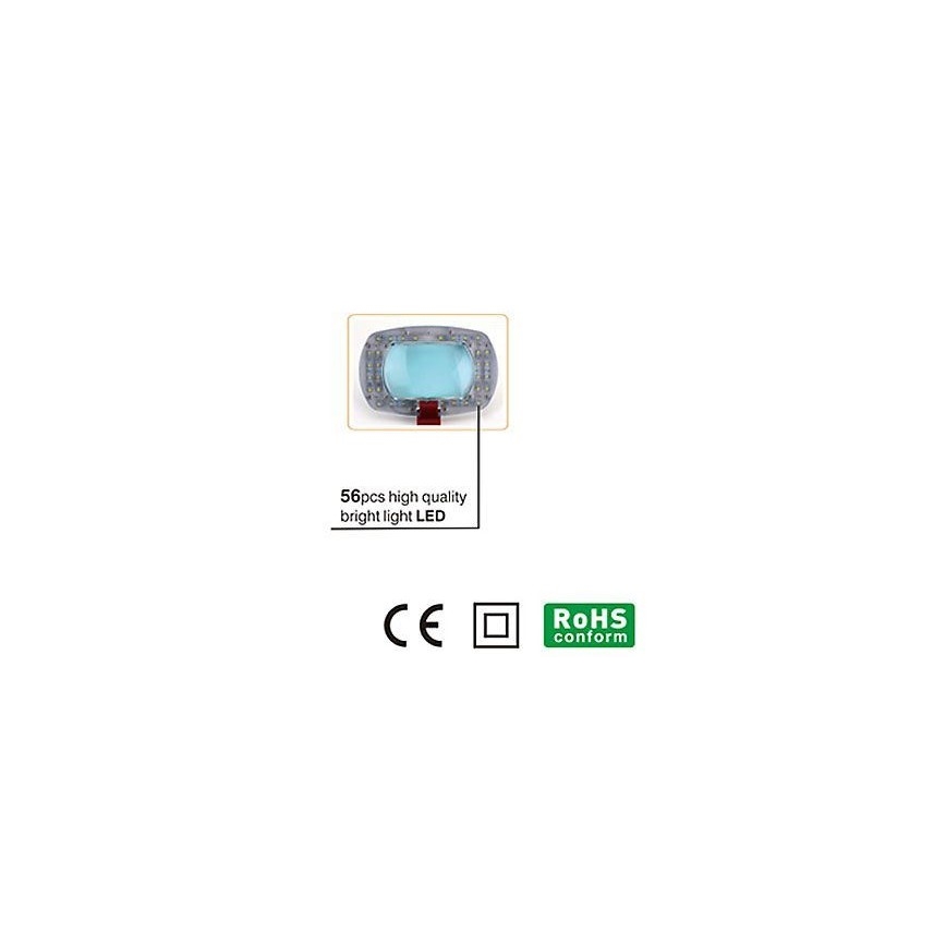 Настільна LED лампа з лупою LED/7W/230V 6500K білий